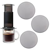 GIONAR 3 filtros de metal para Aeropress y fabricantes ultrafinos, filtro reutilizable para Aeropress, filtro de café de acero inoxidable de 61 mm, anticorrosión y fácil de limpiar, para los amantes