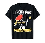 Camiseta de ping pong, camiseta de ping pong infantil, camiseta de ping pong para hombre, camiseta de ping pong, camiseta je peux pas j ai ping pong, camiseta de ping pong, no puedo tengo tenis de mesa, regalo de tenis de mesa, idea de tenis de mesa