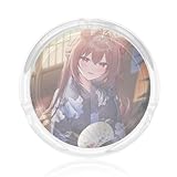 灰皿 ウマ娘 ダイワスカーレット はいざら ガラス おしゃれ 丸い 卓上 透明 大容量 耐久性 防水 防錆 重厚感 灰捨て簡単 洗いやすい タバコ固定 喫煙具 装飾品 インテリア 家/オフィスの装飾 室内 屋外 兼用 贈り物に最適