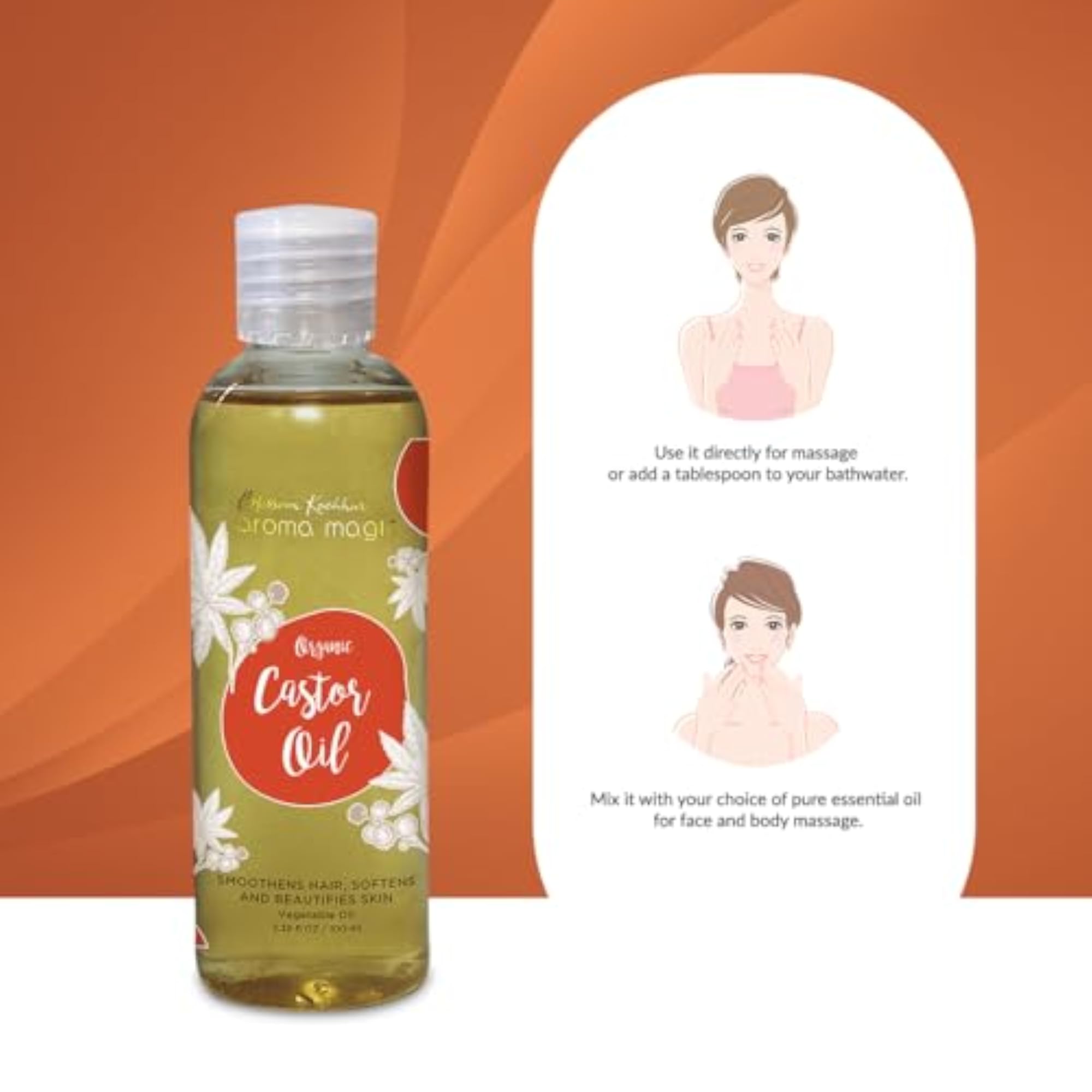 Organic Castor Oil, 200ml