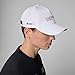 PUMA Porsche Motorsport Curved Brim Team Hat with Porsche Motorsport and Sponsor Logos Throughout, Including a cat on The Peak. - White - One Size Fits Most