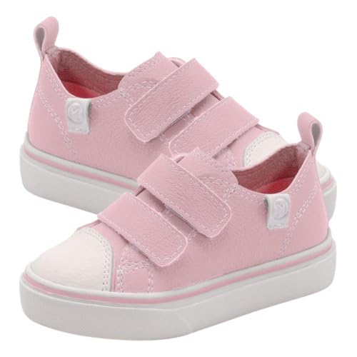 Tênis Klin Freestyle Baby Rosa Calce Fácil Confortável Anatômico Casual Festa (Rosa, BR, Criança de