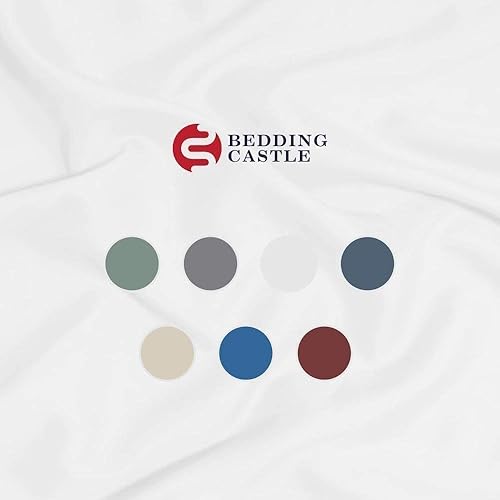Miniatura 2 de Bedding Castle Lujoso algodón egipcio de calidad hotelera 1 sábana bajera (84 x 84 pulgadas) 18 pulgadas de profundo bolsillo con juego de 2 fundas