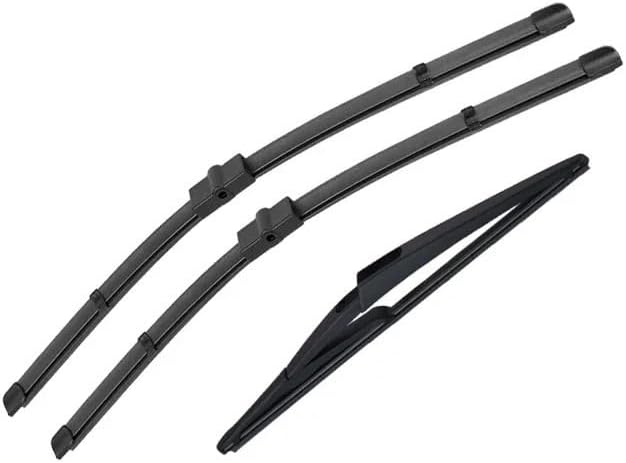 Car Front Rear Wiper Blades Set 2004-2014 Windshield Windscreen Window(Front Rear,LHD)