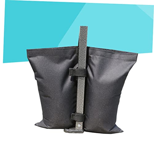Clispeed Sandbags 2 Pcs Sand Bags Outdoor Teepee Sand Bags For Canopy Tent Sandbag Tent Weights Weights Bags Canopy Tent Weights Weight Bag Black Carpas Tent Weight Bags Canopy Weight Bags Tents #TOP7