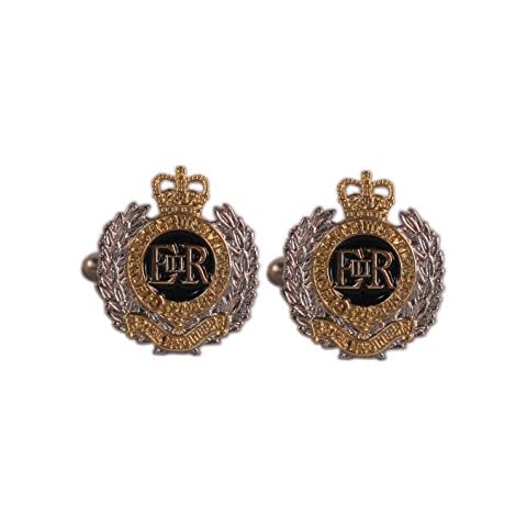 CORPS OF ROYAL ENGINEERS ENAMEL GILT PLATED CUFFLINKS - BOXED - NEW Cover