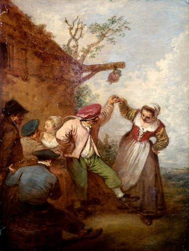 Peinture Murale Nordique Watteau Pour la Décoration de la Chambre Élégante