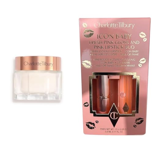 Charlotte Tilbury Magic Cream Face Moisturizer 50ml with Icon Baby Mini Lipstick...