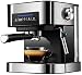 NCRD Cafeteras 20 Bar - Máquina de café, cafetera, con Vara con frotura con Leche, máquinas de café 1.5L con Gran Tanque de Agua extraíble y Doble Temperatura.