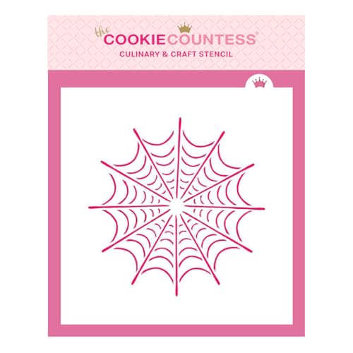 The Cookie Countess Single Spider Web Stencil