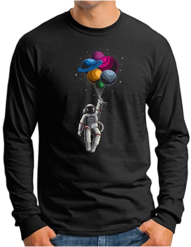 T-shirt astronaute manches longues homme OM3 noir 3XL