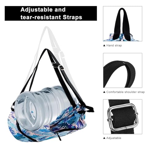 Image of Kamo Drawstring Backpack Bag - Sport Swimming Yoga Backpack with Shoe Compartment, Two Water Bottle Holder for Men Women Large String Backpack Athletic Sackpack for Travel