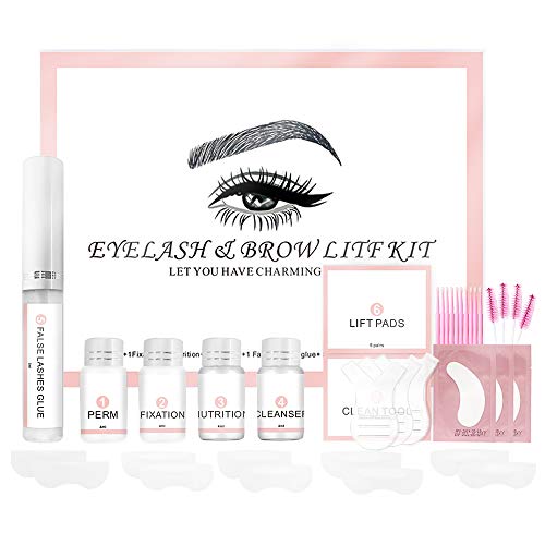 DAGEDA Eyebrow And Lash Lift Kit, Complete Brow Eyelash Lift Perming Kit Professional Upgraded Version For Curled Lashes And Fuller Brow Look, DIY Perm for Lashes and Brows Home Salon Use