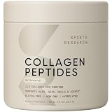 Sports Research Collagen Peptides - Hydrolyzed Type 1 & 3 Collagen Powder Protein Supplement for Healthy Skin...
