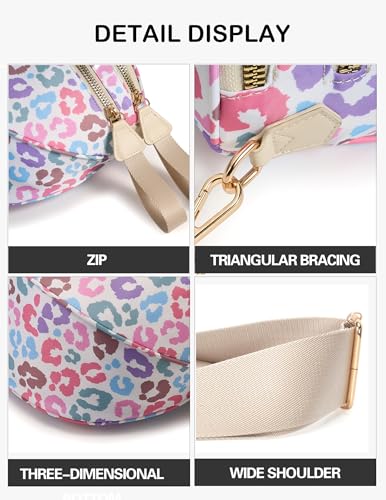 Image of FEIBOON Spacious Nylon Crossbody Bag Bum Bag Handbags Wallets Purses Trendy Shoulder Bag for Women