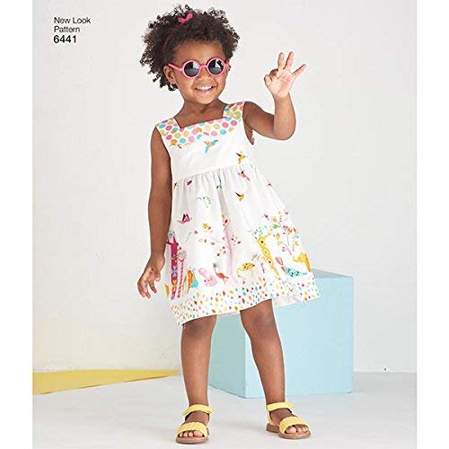 New Look Patterns Toddlers' Easy Dresses, Top And Cropped Pants Size A (1/2-1-2-3-4) 6441 #TOP2