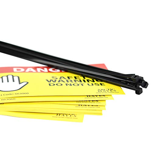 Arctic Hayes 663060 Danger Safety Warning Do Not Use 10 Labels, 82 mm Length x 57 mm Width