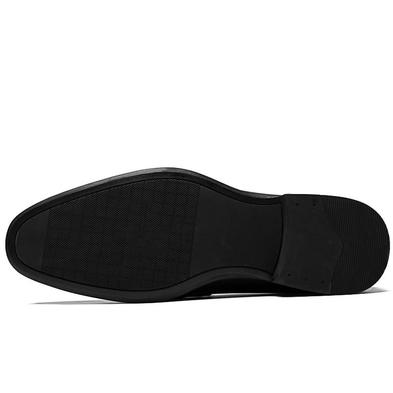 MWX Men's Dress Loafers Black Slip-on Formal Dress Shoes3