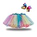 Toddlers Kids Baby Girls Layered Tulle Ballet Rainbow Tutu Skirt Dress Up Colorful Princess Fashion Clothes (Yellow, 9-11 Years)