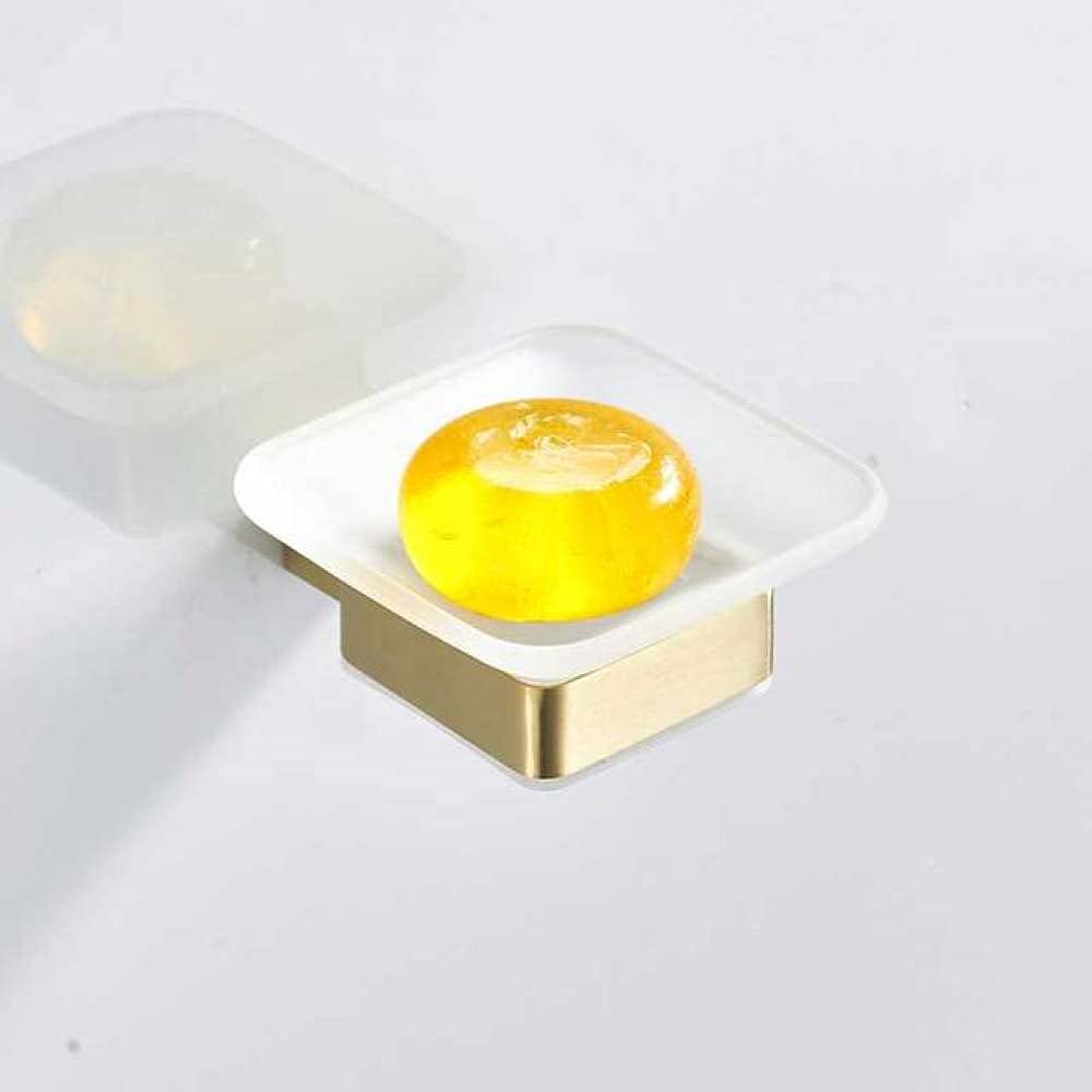 Porte-papier or brossé et accessoires pour organiser votre salle de bain