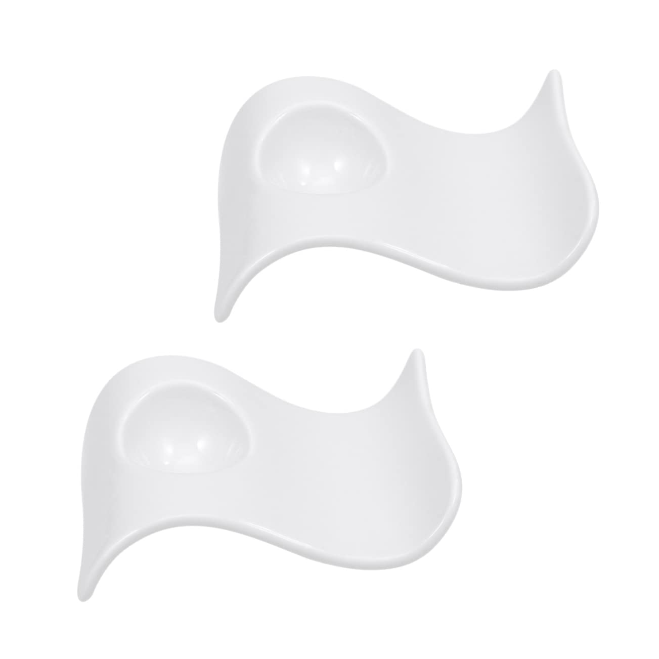 Cabilock 2pcs Ceramic Egg Cup Kitchen Accesories Kitchen Accessory Egg Organizer Egg Stand Holder Ornament Container Breakfast Egg Cups Ceramic Egg Holder Egg Cup for Home Ceramics White