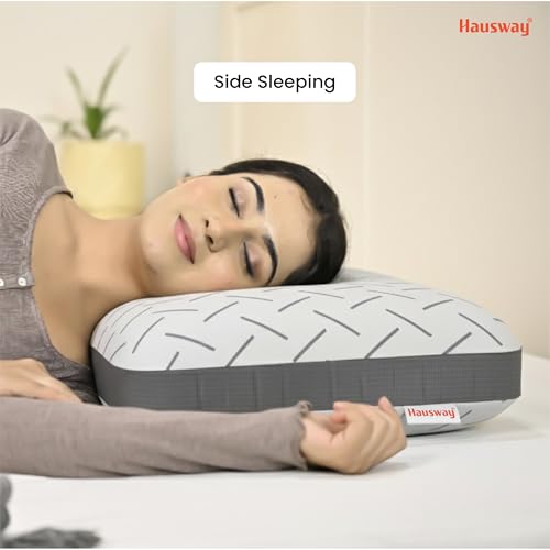 Image of Cool Gel Memory Foam Pillow, 5.5 Inch Thick Orthopedic Cushion for Sleeping | 2 Years Warranty | with Removable Washable Cover - Pack of 1