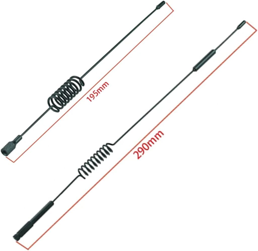 2 Sets Metal RC Car Decorative Antenna for 1/10 TRX-4 TRX4 Ford Bronco D90 D110 Tamiya CC01 Axial SCX10 90046 Upgrade Parts(Black