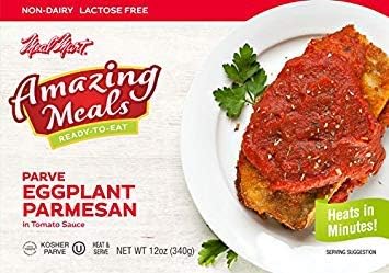 Meal Mart Parve Eggplant Parmesan in Tomato Sauce 12 Oz. Pk Of 6.