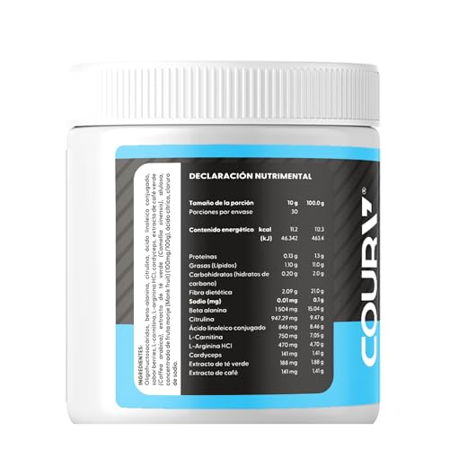 Proteínas, the pre workout Marca COURA (2)