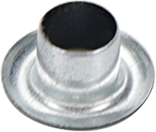 Miniatura 4 de Wealrit 100 ojales redondos de metal con arandelas para cinturón de cuero, zapatos, bolsa de ropa, accesorios de bricolaje (0.197 in, negro)