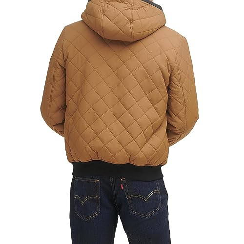 Image of LEVI'S Men's Levi's Men's Diamond Quilted Sherpa Lined Bomber Jacket