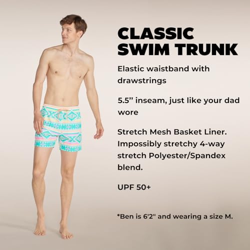 Image of Chubbies Men's Swim Trunks, Stretch Swimming Board Shorts, 5.5 inch Inseam