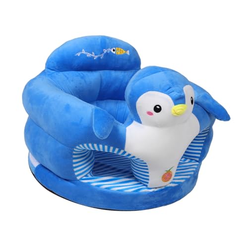 IWOWHERO Soft Floor Seat Supportive and Comfortable Chair for Sitting Up Ideal for Lounger and Activity Time Thickened Design with Cute Penguin Theme