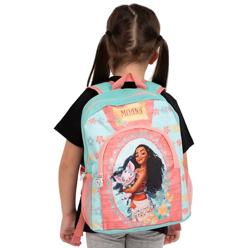 Disney Moana Backpack Girls Backpack | Girls School Rucksack | Blue One Size2