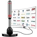 Digital TV Antenna for Smart TV Indoor?2025 HD Antenna with Strong Magnetic Base, 360°&Long Range Reception HDTV Antennas for Local Channels, Easy Installation Antennas for TVs Without Cable (5.5 in)