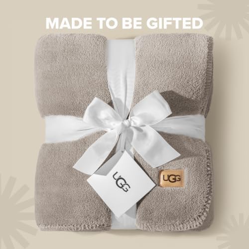 Image of UGG Whitecap King Blanket, Plush Fleece, 110 inch x 90 inch, Gray