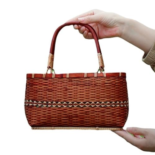 Sac en bambou tissé et panier en rotin pour le rangement du thé