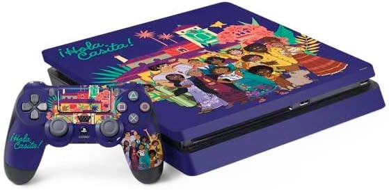 Skinit Decal Gaming Skin Compatible with PS4 Slim Bundle - Officially Licensed Disney Encanto Familia Design
