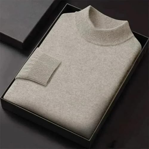 Men's Winter Wool Sweater - Mock Collar Pullover Warm Knitwear Sweater Casual Tops2
