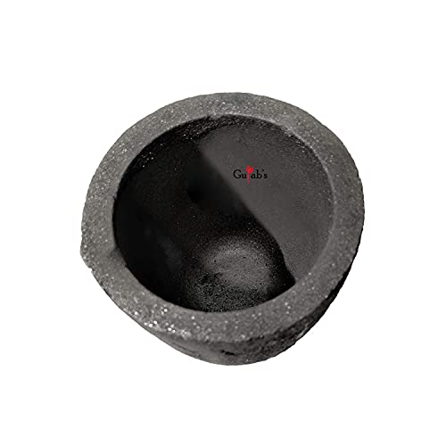 Gulab's Tools Graphite Crucible Casting Clay (No.1) - Grey, 1500g - For Gold, Silver, Copper, Brass, Aluminum & Other Metals - Jewellery Foundry Furnace (Capacity-1.5KG)