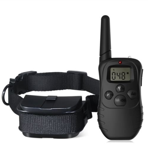 Salman Store Remote LCD 100LV 300M Electric Shock Vibrate Pet Dog Training Collar Waterproof