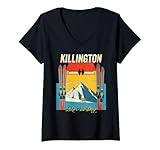 Photo Gallery donna killington vermont ski all day - retro vintage style sci maglietta con collo a v Photo Gallery donna killington vermont ski all day - retro vintage style sci maglietta con collo a v