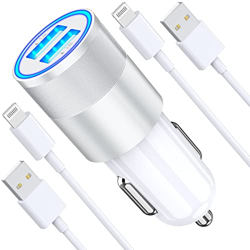 [Apple MFi Certified] iPhone Car Charger, KYOHAYA 4.8A Dual Port USB