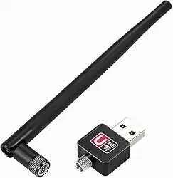 Adaptador Wi-Fi USB 1200Mbps com Antena – Receptor Wireless para PC e Notebook, Conexão 2.4GHz – Alta Velocidade, Plug & Play, Compatível com Windows, Linux e MAC IMPORT PREMIUM