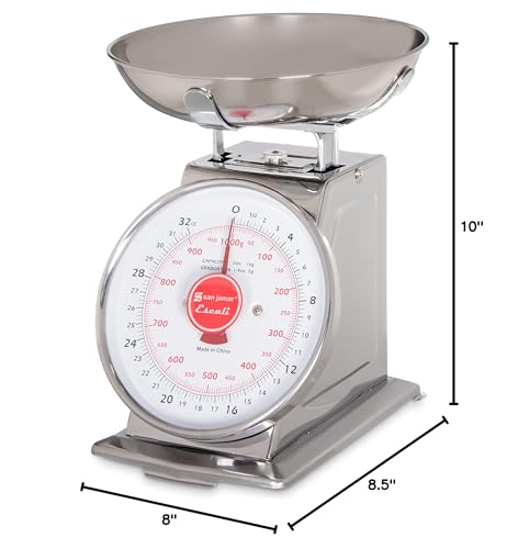San Jamar SCDLB2 Escali Promzr Mechanical Dial Scale With Bowl For Kitchens And Restaurants thumb #6