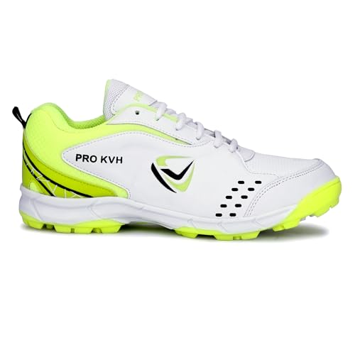 Image of PRO KVH Plus Cricket Shoes for Men|Lightweight & Durable All-Round Performance Cricket Shoes|PVC Studs Spikes Sports Shoe for Unisex