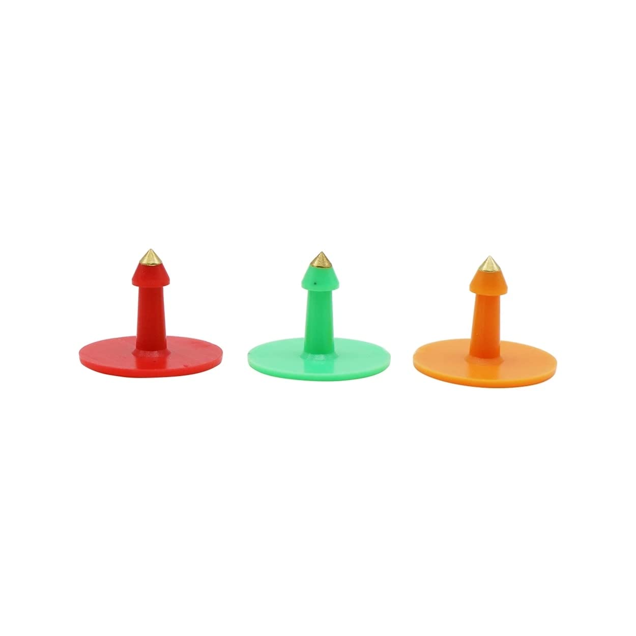 Tierkennzeichnung Ohrmarke, Ohrmarken for Nutztiere, graviert, mehrfarbig, 100er-Packung(Green)