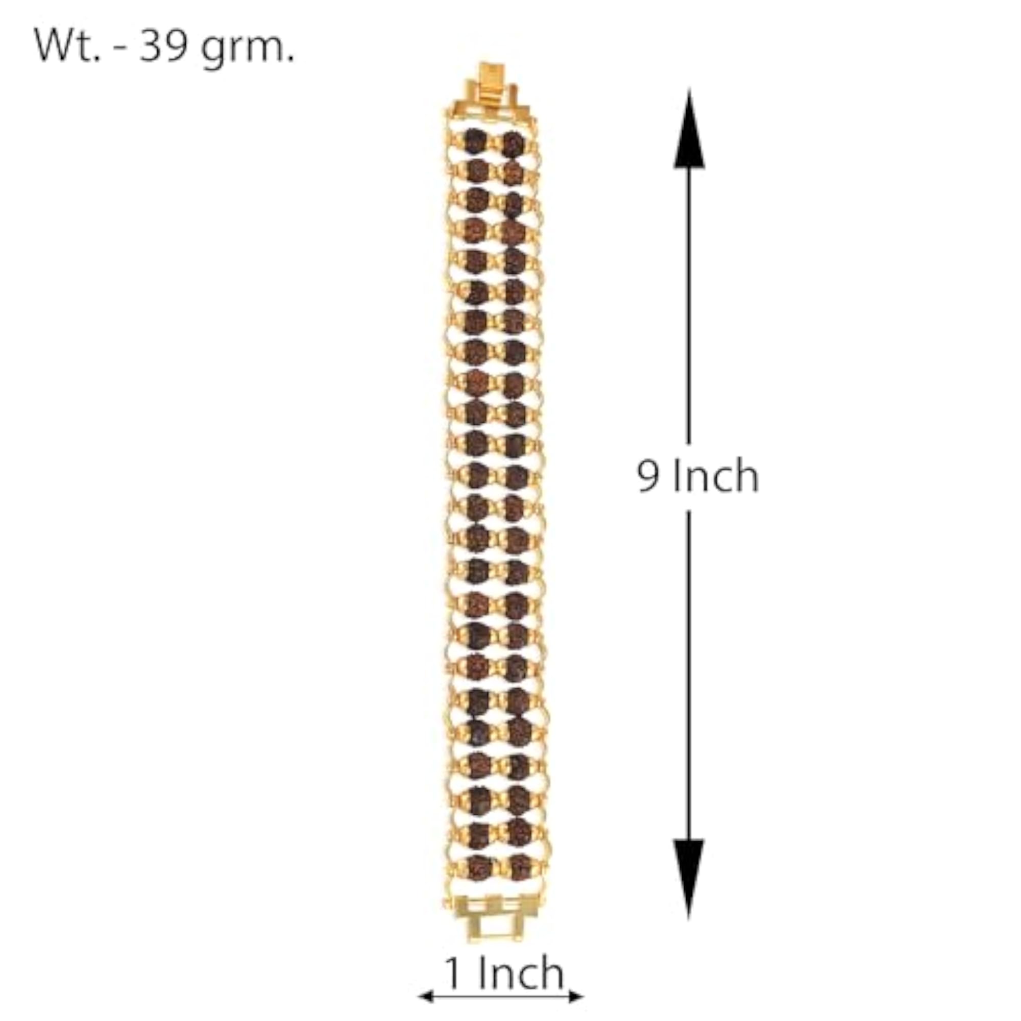 Plated Modern Rudraksha Bracelet for Meditation