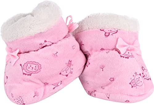 ANESHA Wool Booties Slippers for Boys Girls Unisex Toddler Baby Infant Soft Booties Child (Age 0-12 Month) Pack of 4