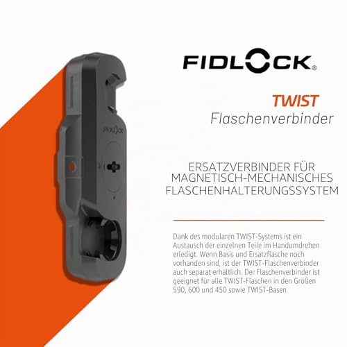 FIDLOCK Twist Bottle Connector – Ersatz-Connector für Magnet-mechanisches Flaschenhaltersystem, kompatibel mit Twist Bottle 450, 450 Kids… – Ansicht 2